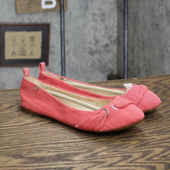 Roxy Womens Vintage Lizzie Textile Flats 167416e3f24168 Coral Pink 6M - Picture 1 of 8